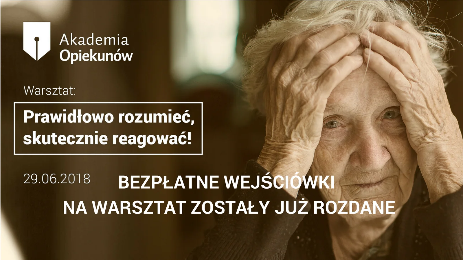 Rozdaliśmy już wszystkie bezpłatne wejściówki na warsztat!